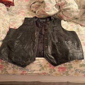 Vintage leather vest. Size xl